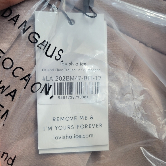 Lavish Alice Sadie Fit & Flare Trouser SZ 12 - Picture 4 of 4